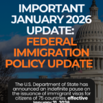 Federal Immigration Policy Update